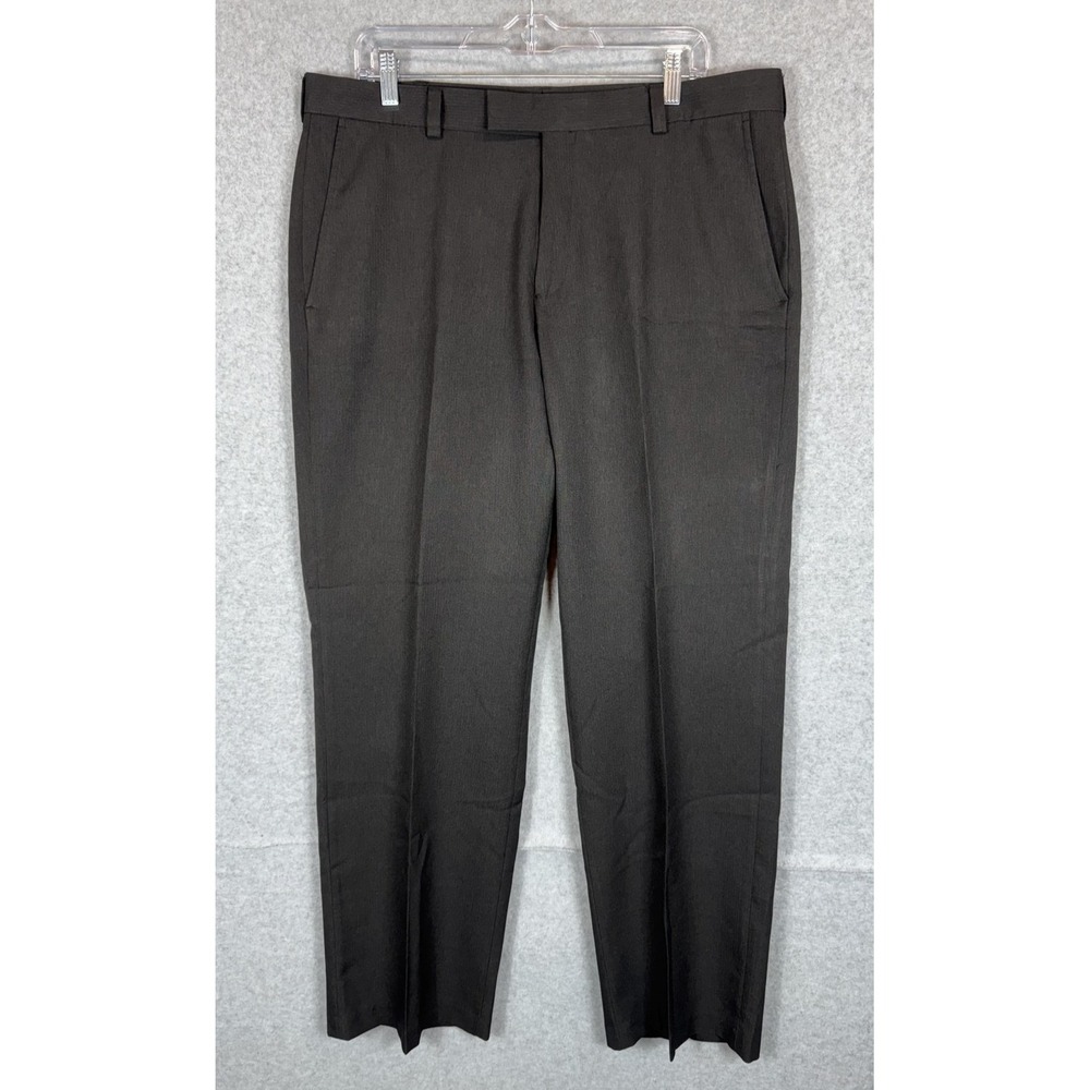 Kenneth Cole Reaction Dress Pants‎ Mens 36x30 Classic Fit Flat Front Polyester
